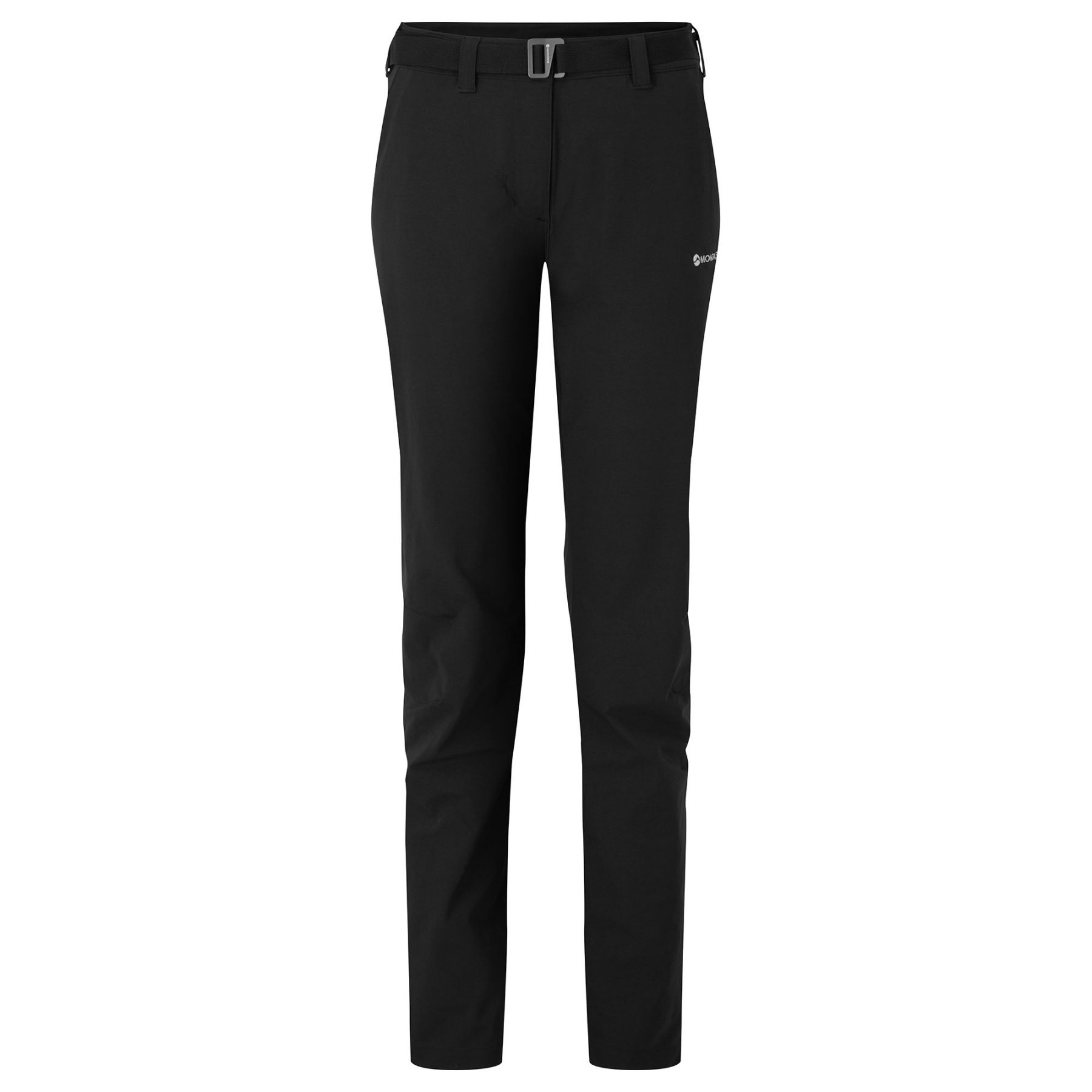 Montane F Terra Str Lite Pants Short Leg, vaellushousut lyhyt lahje, naiset musta