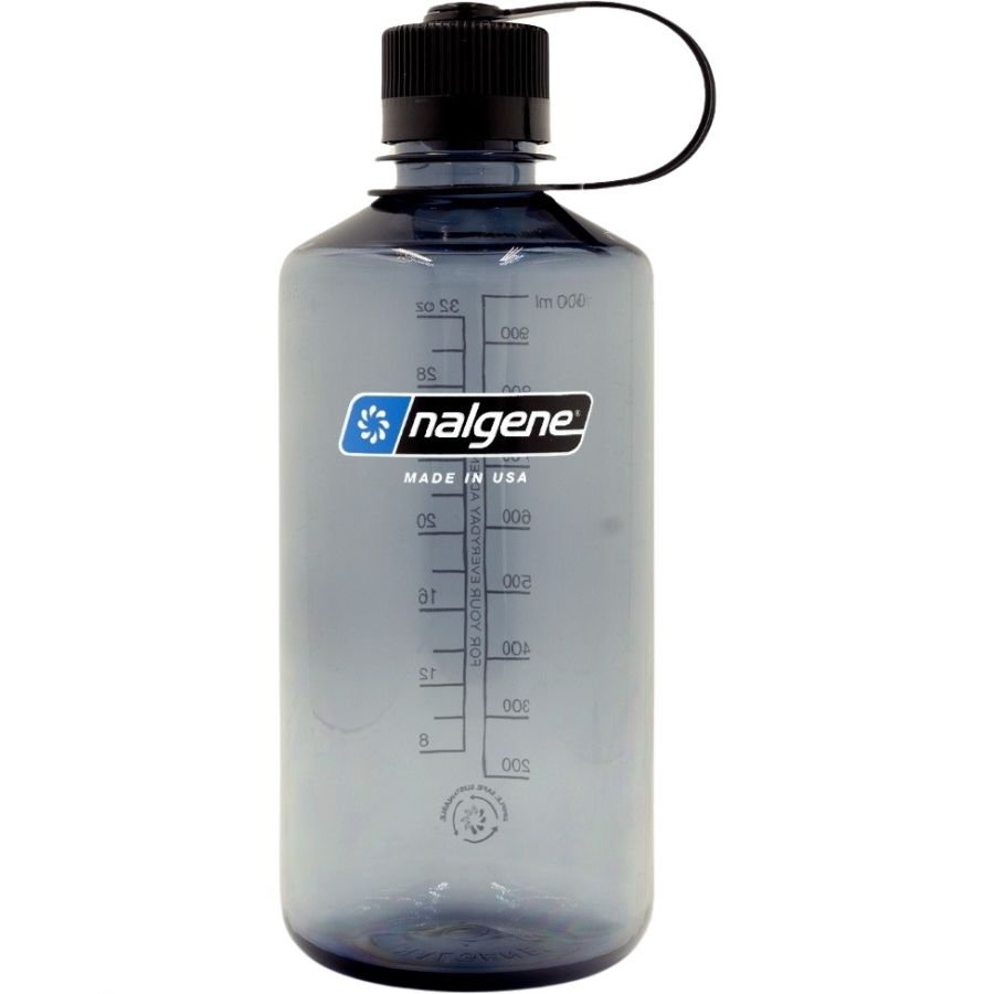 Nalgene narrow mouth sustain, juomapullo, 1000ml, harmaa