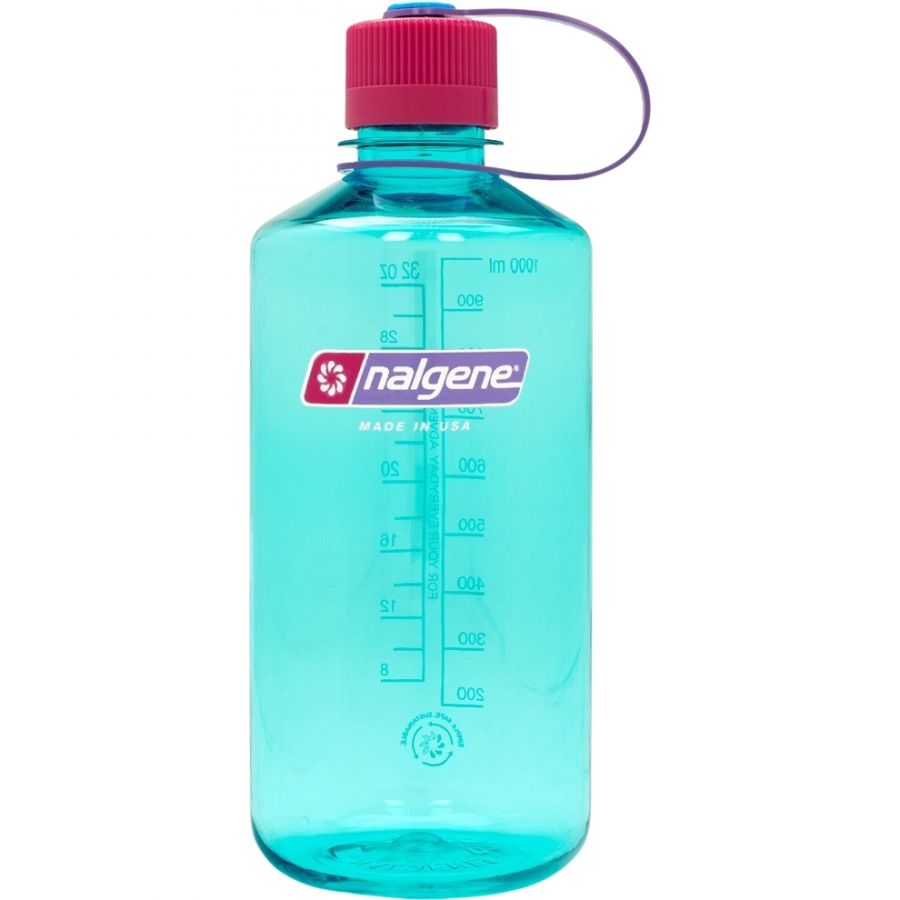 Nalgene narrow mouth sustain, juomapullo, 1000ml, turkoosi