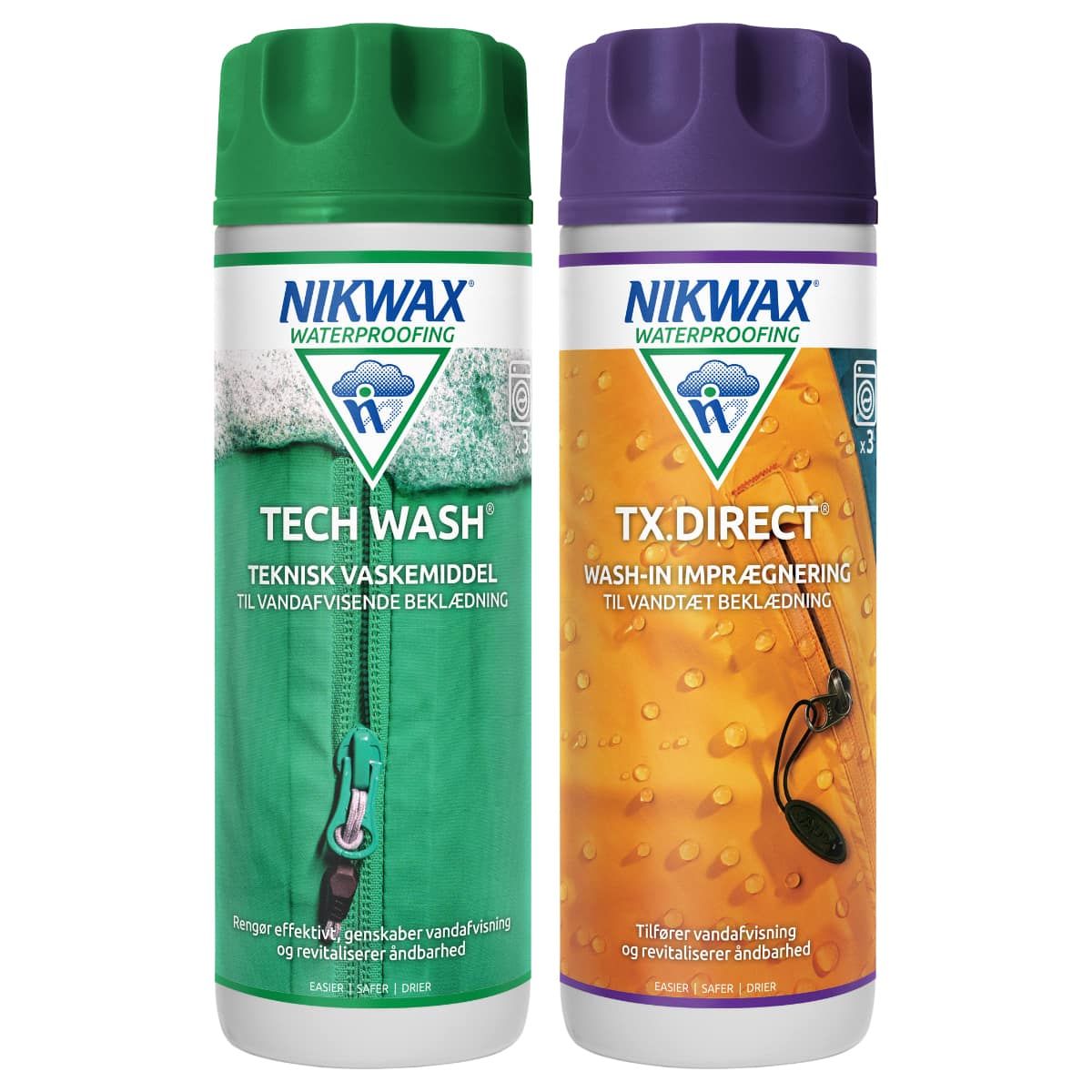 Nikwax Tech Wash + TX Direct Wash-In 2x300ml