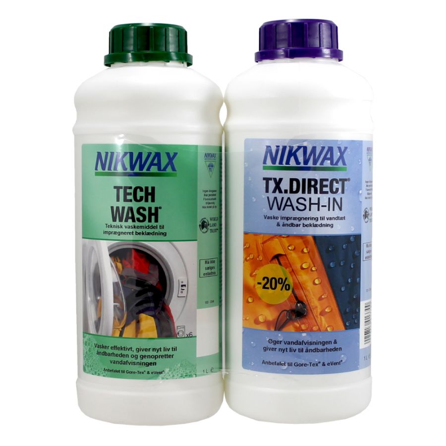 Nikwax Twin pack Tech Wash + TX-Direct 2×1000 ml