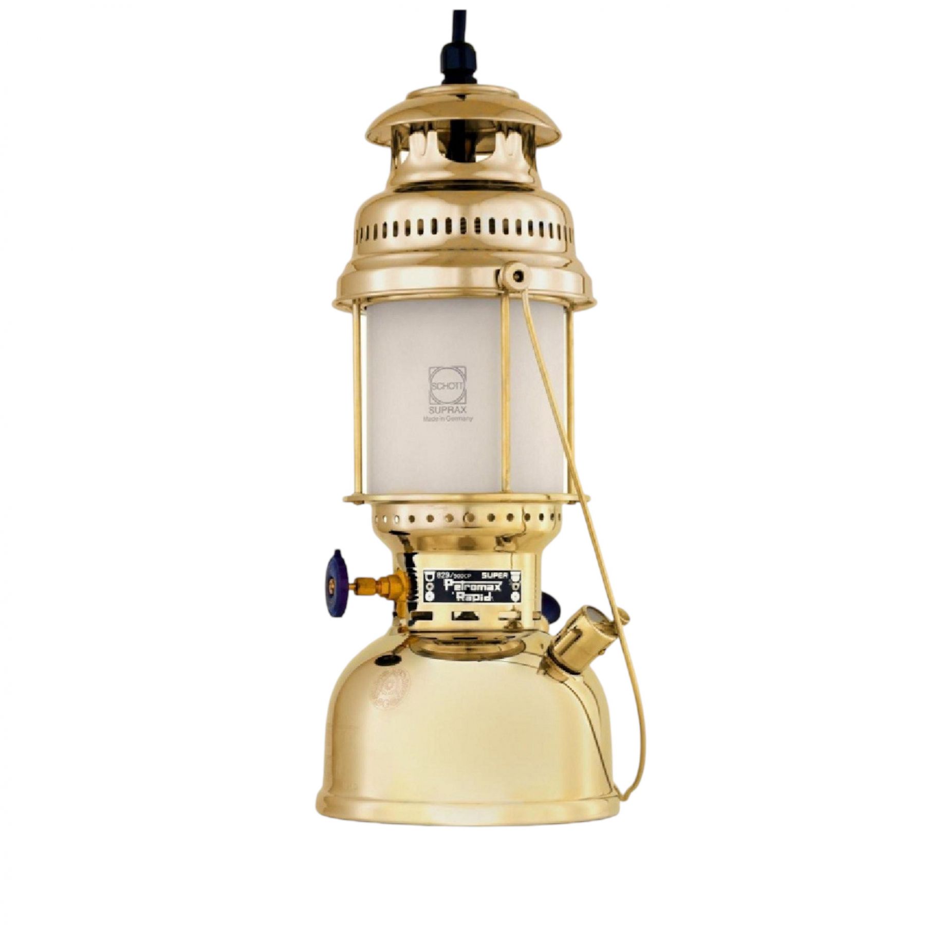 Petromax Lampe HK500 Brass, lamppu, messinki