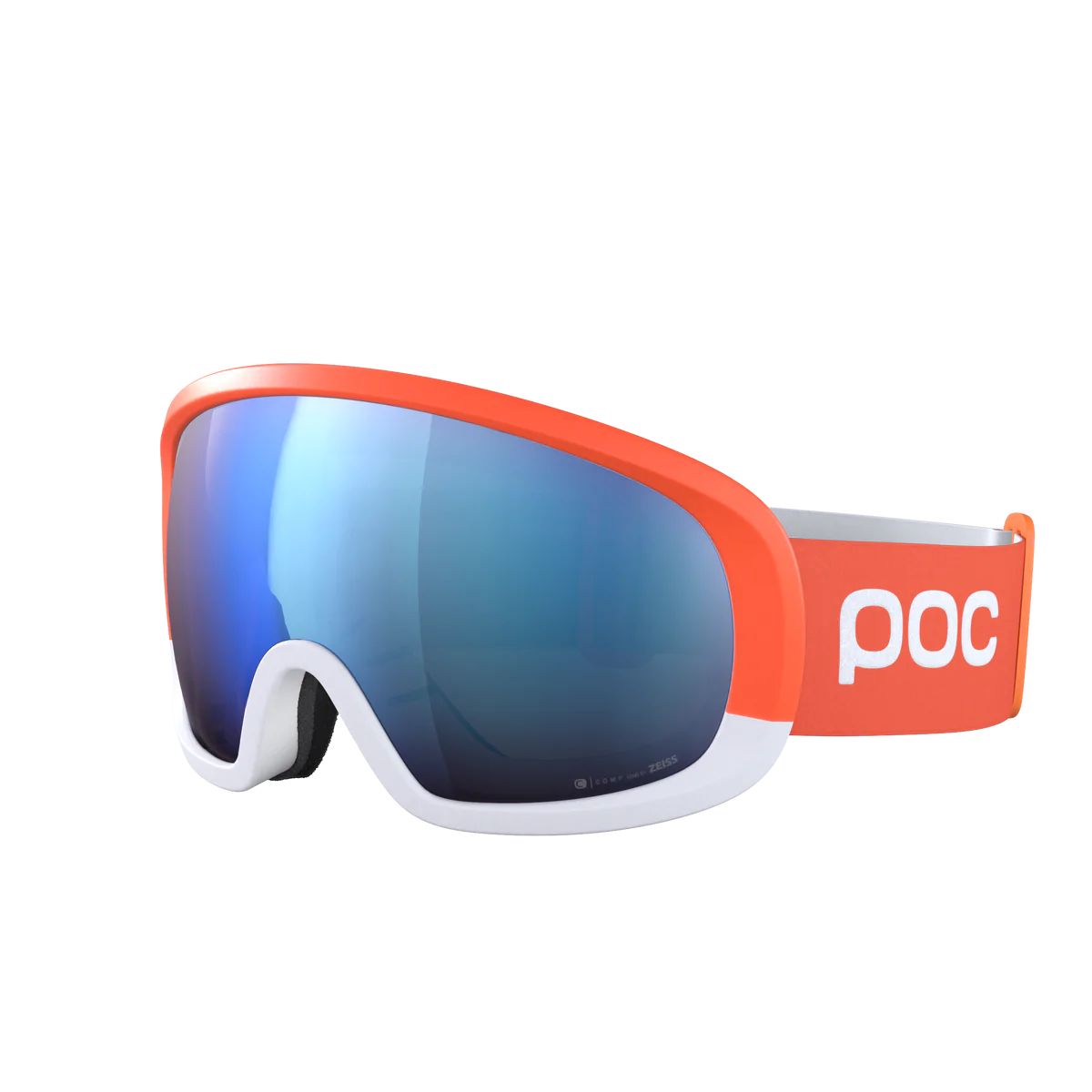 POC Fovea Mid Clarity Comp+ hiihtolasit flourescent oranssi/hydrogen white/spektris blue