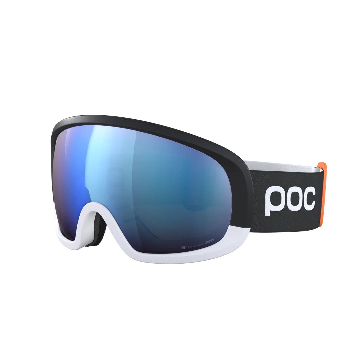 POC Fovea Mid Clarity Comp+ hiihtolasit uranium black/hydrogen white/spektris blue