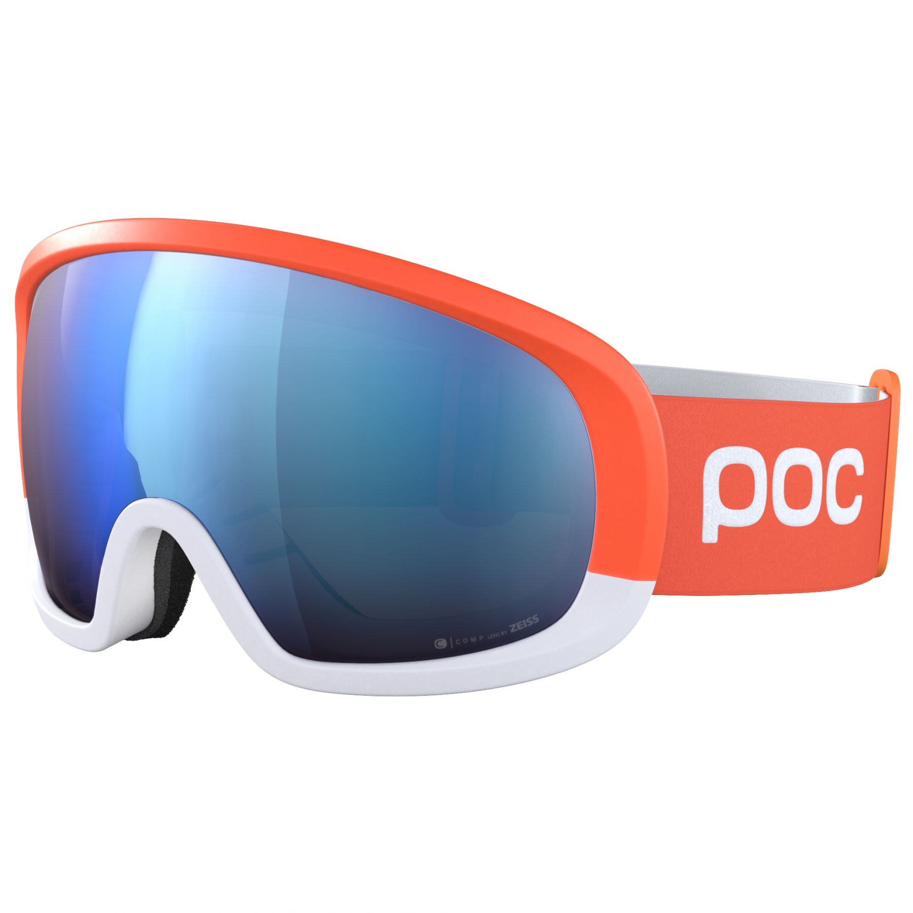 POC Fovea Mid Race laskettelulasit zink orange/hydrogen white