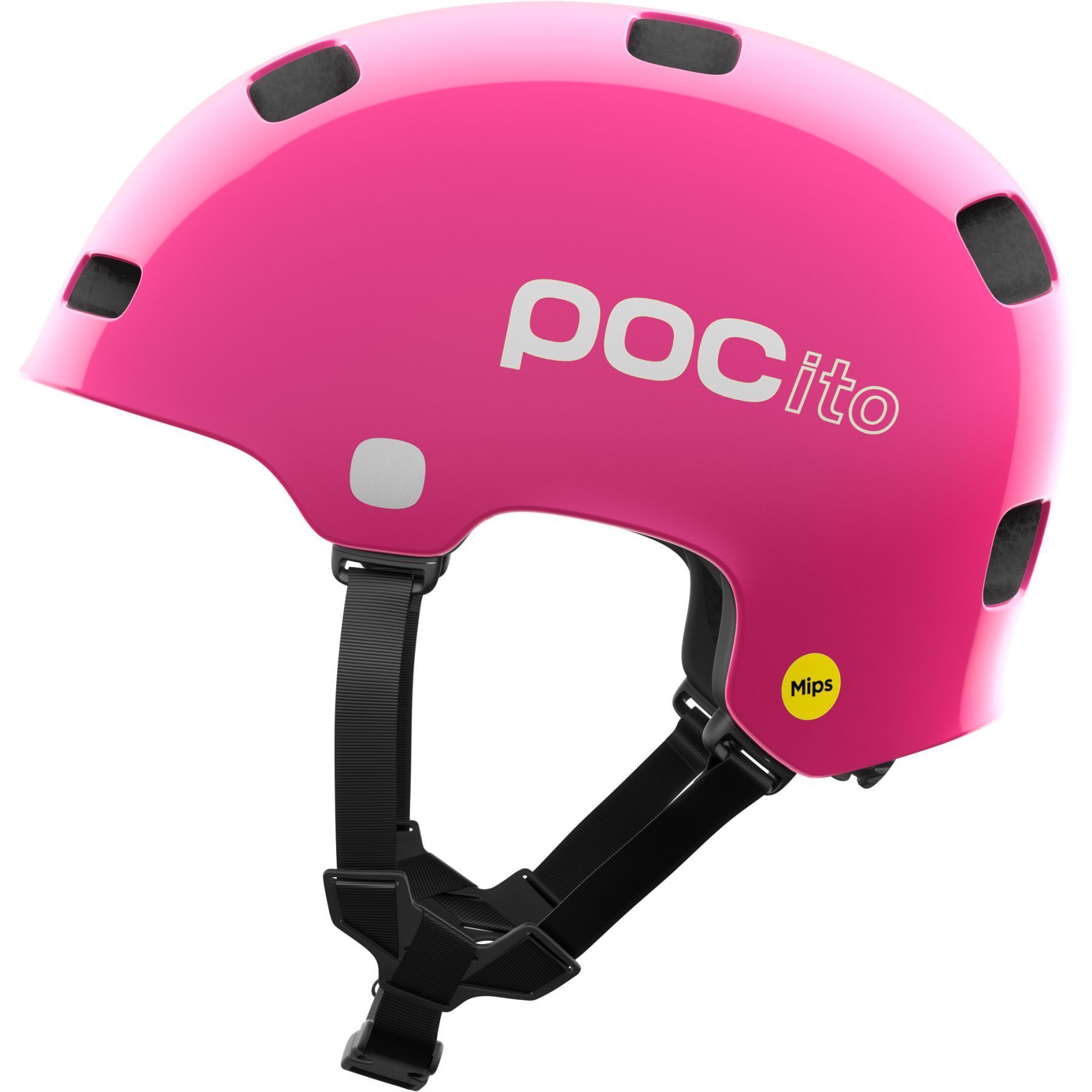 POCito Crane MIPS, pyöräilykypärä, junior, fluorescent pink