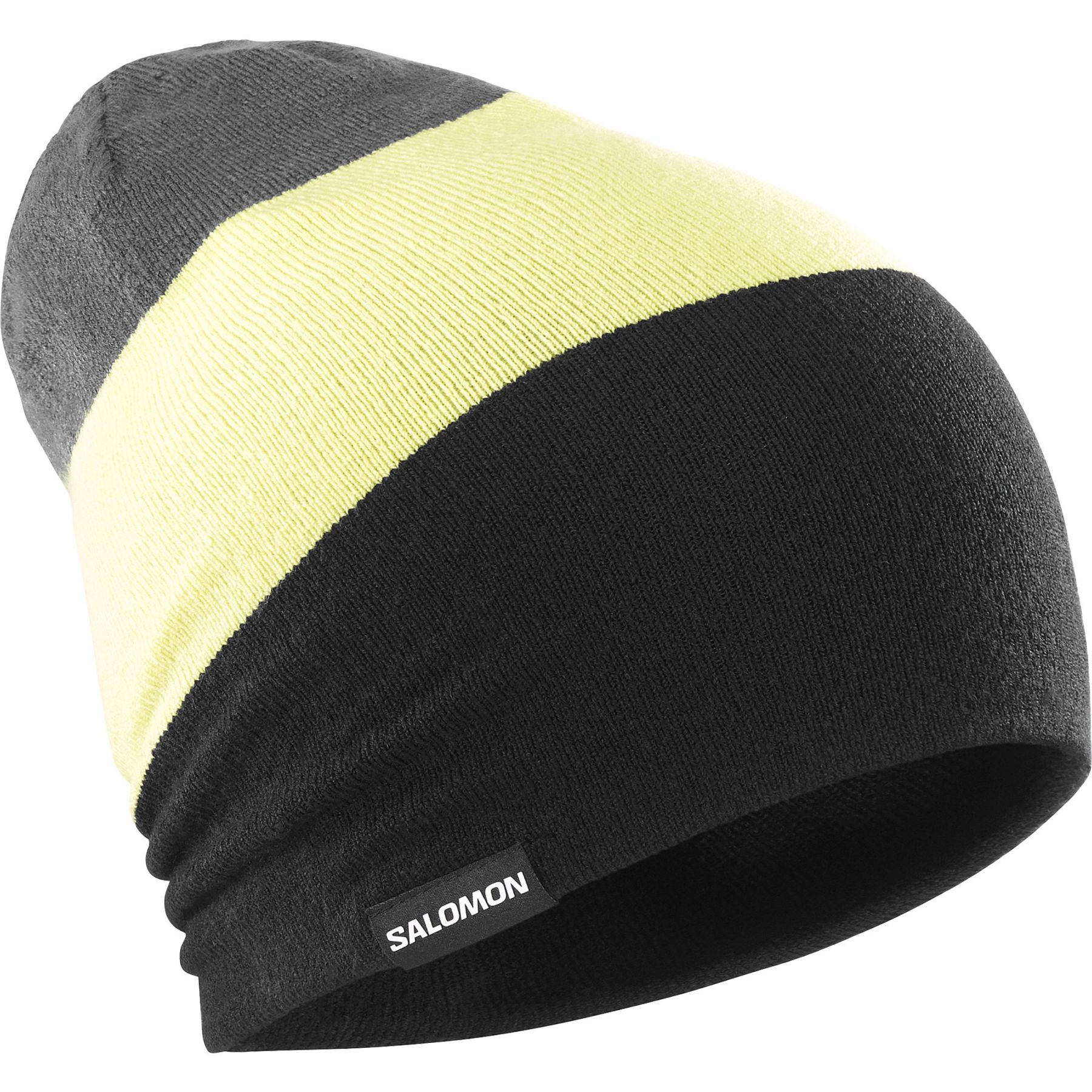 Salomon Flatspin Reversible Beanie musta/keltainen