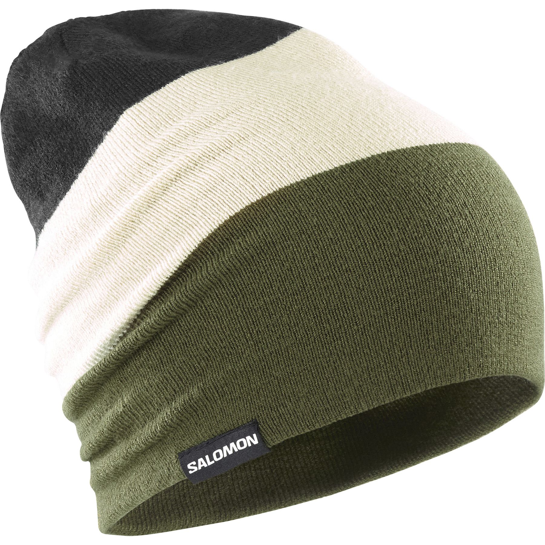 Salomon Flatspin Reversible Beanie tummanvihreä