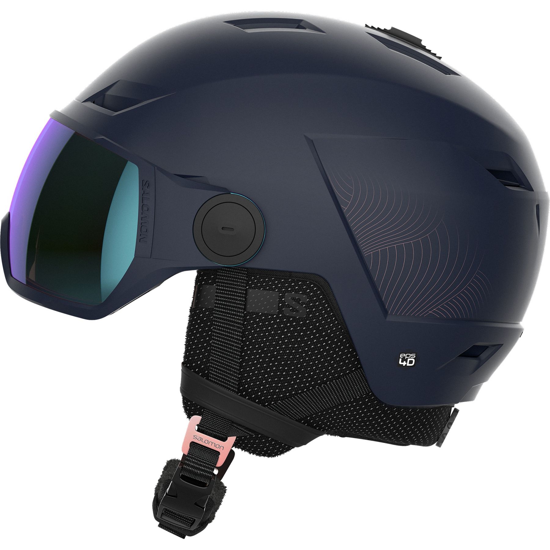 Salomon Icon LT Visor Photo Sigma visiiri hiihtokypärä tummansininen