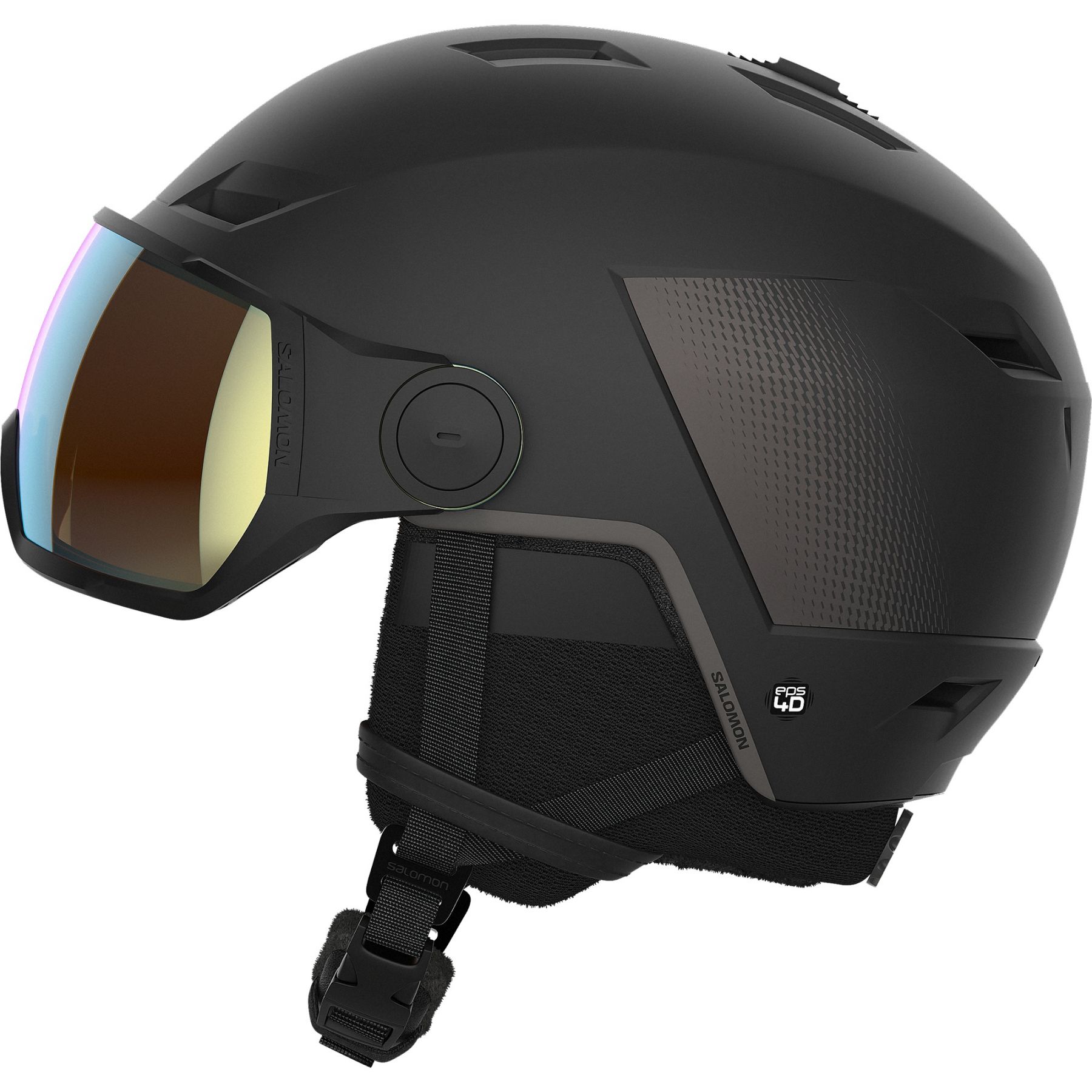 Salomon Pioneer LT Visor Photo laskettelukypärä visiirillä musta