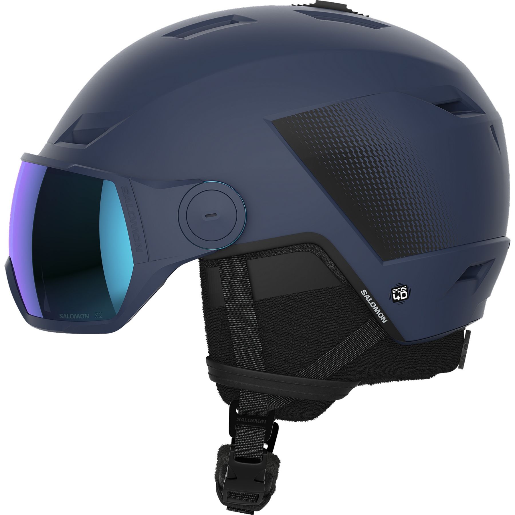 Salomon Pioneer LT Visor visiiri hiihtokypärä sininen