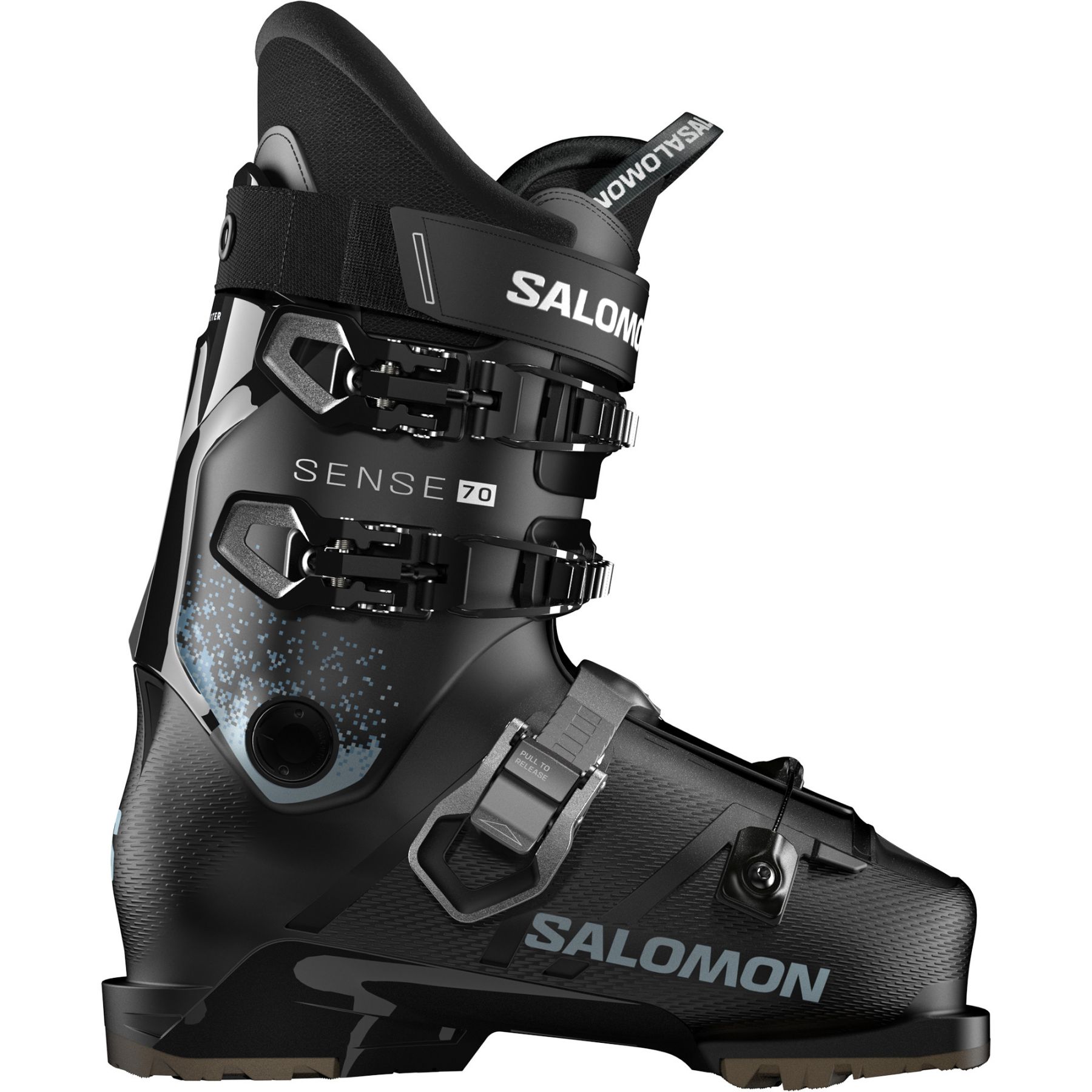 Salomon Sense 70 T GW, laskettelumonot, junior, musta