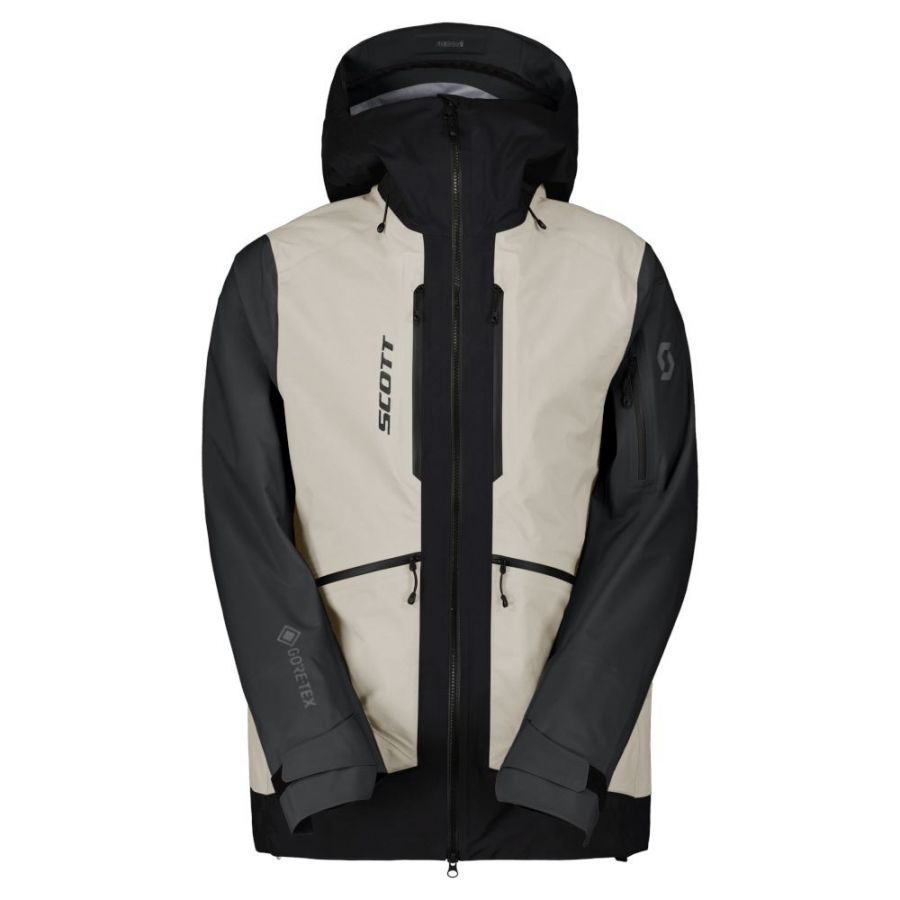 Scott Vertic GTX 3L, kuoritakki, miehet, musta/luonnonvalkoinen