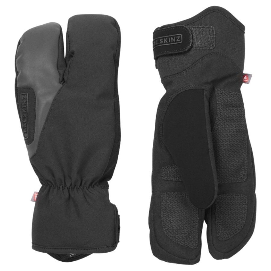 Sealskinz Barwick, 3 sormi, hanskat, musta