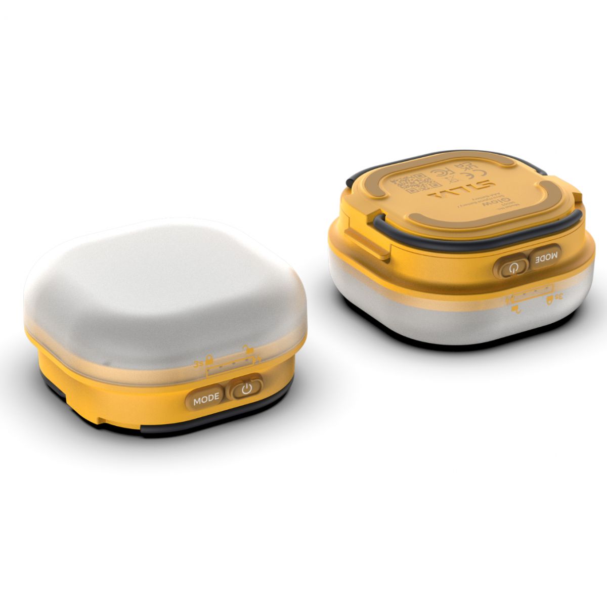 Silva Glow Recharge Yellow, lyhty, keltainen