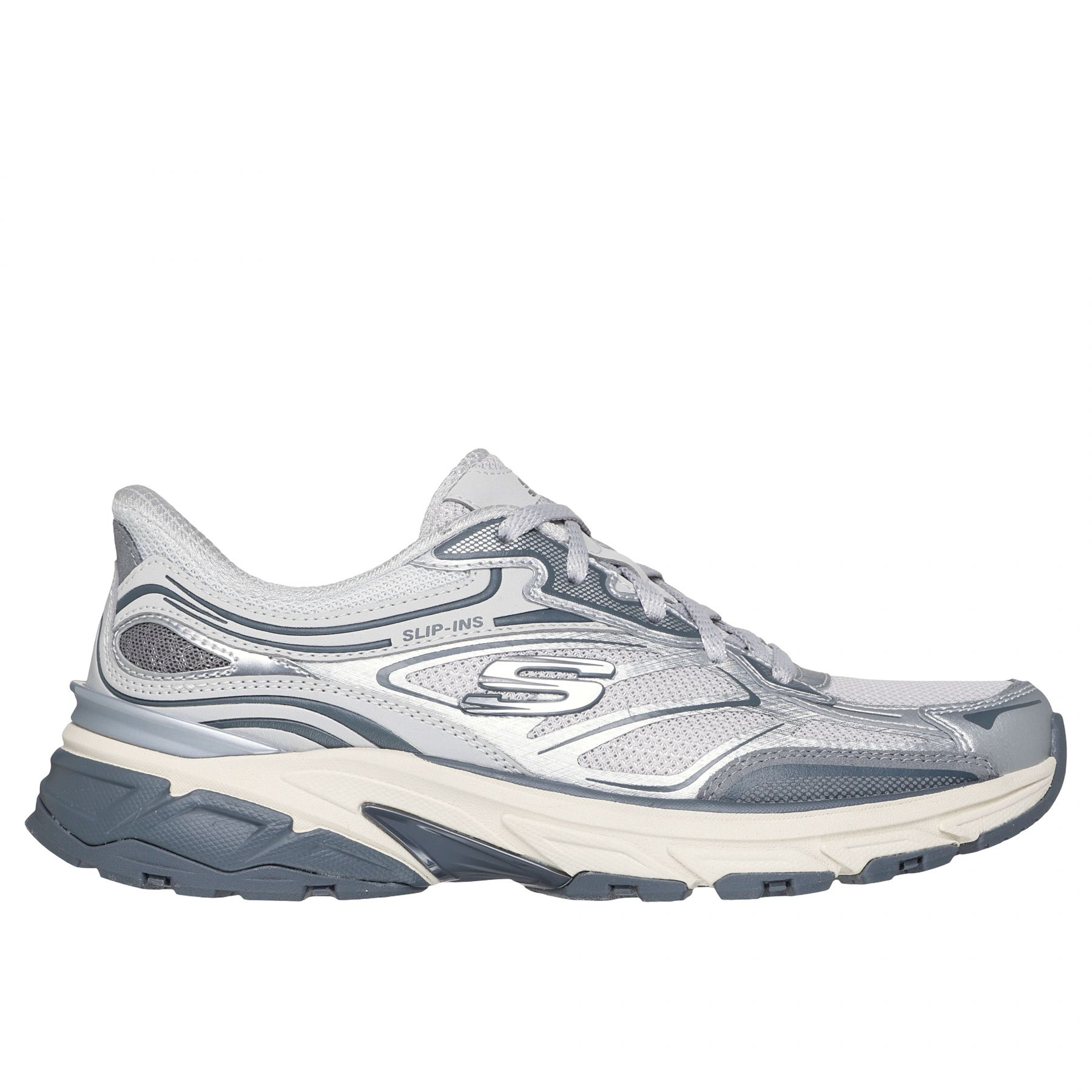 Skechers Stamina Sport, ulkoilukengät, nainen, hopea