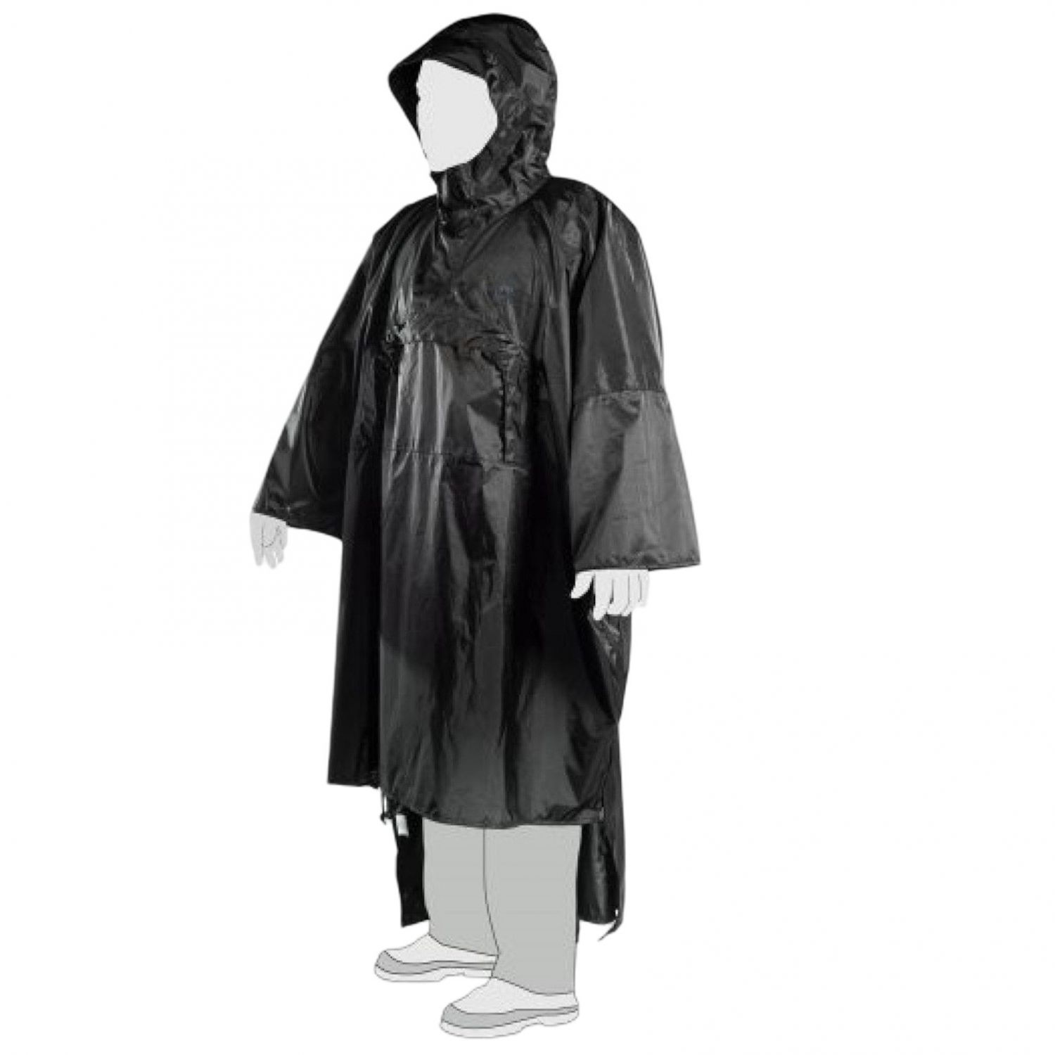 Tasmanian Tiger Tac Poncho, Sadeviitta, Musta