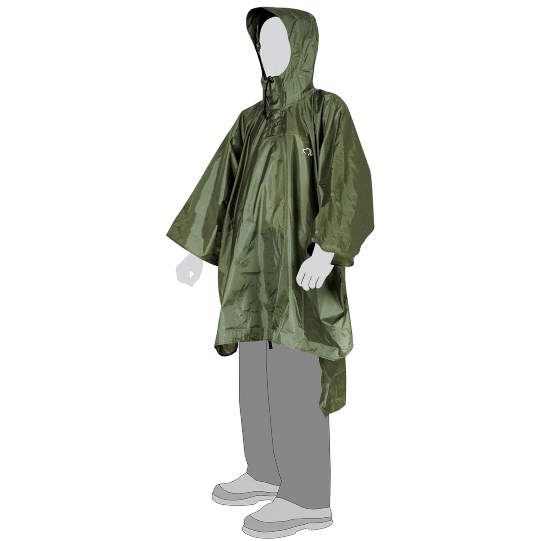 Tatonka Poncho 2, sadetakki, vihreä