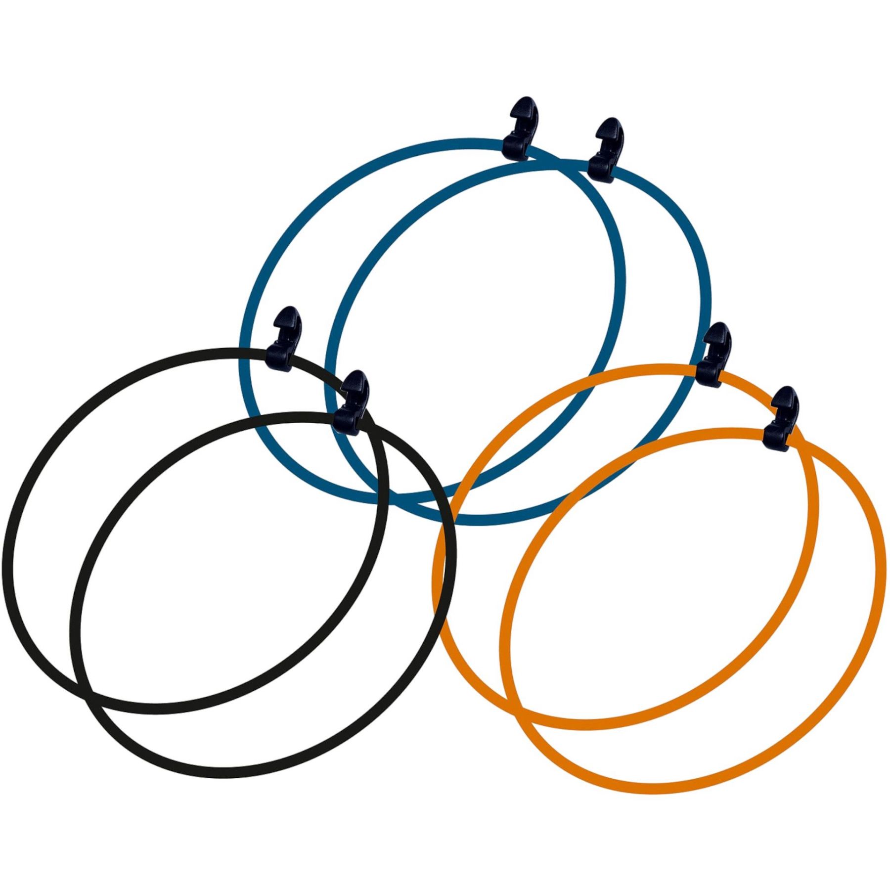 Tatonka Silikonihihna Pyöreä, pakkausrenkaat, monivärinen, 6 kpl.