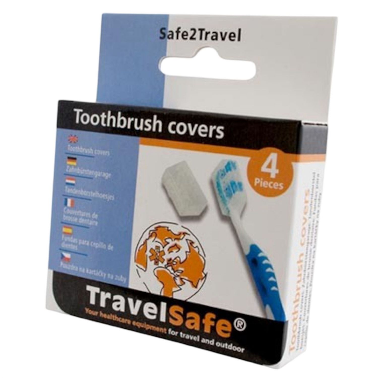 TravelSafe Hammasharjasuoja, 4 kpl.