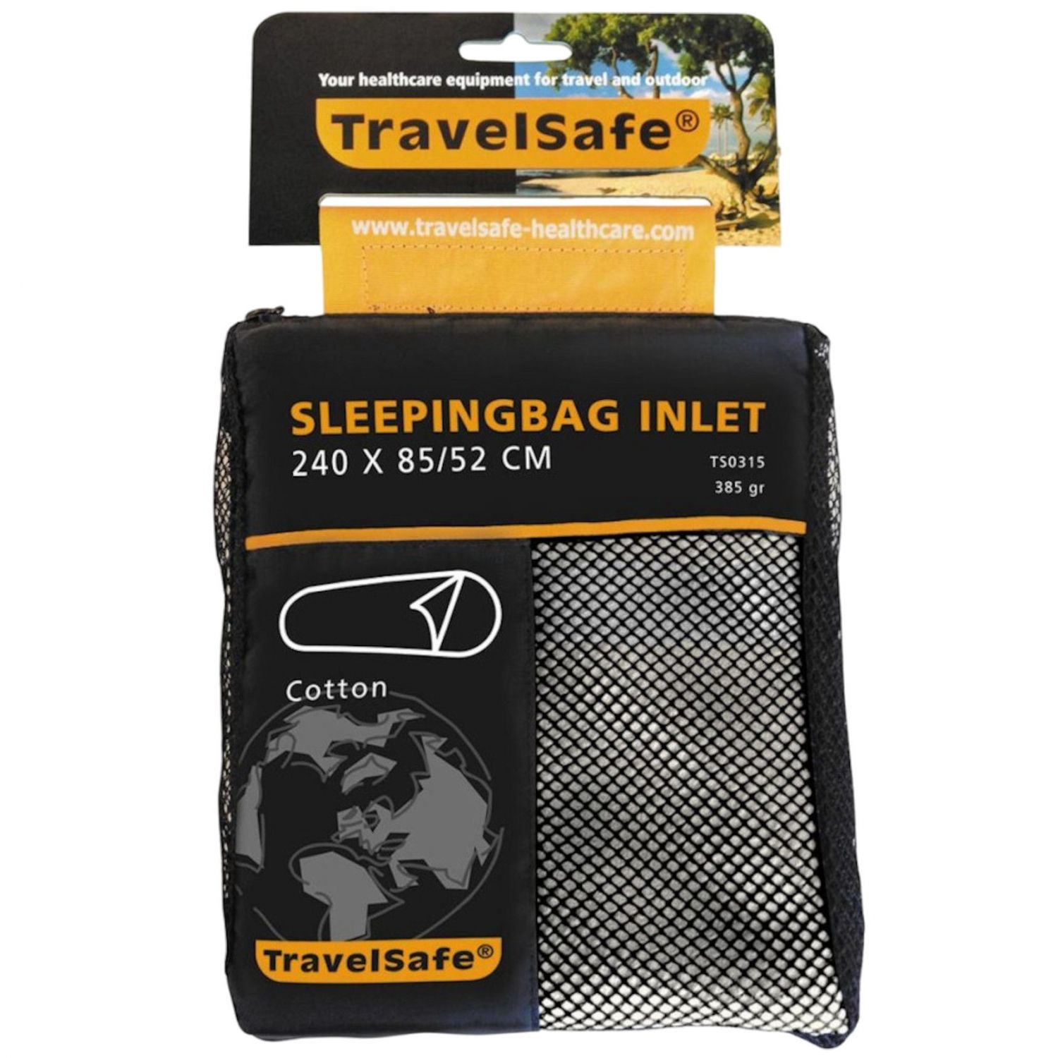 TravelSafe Puuvilla Makuupussin sisäosa, muumio