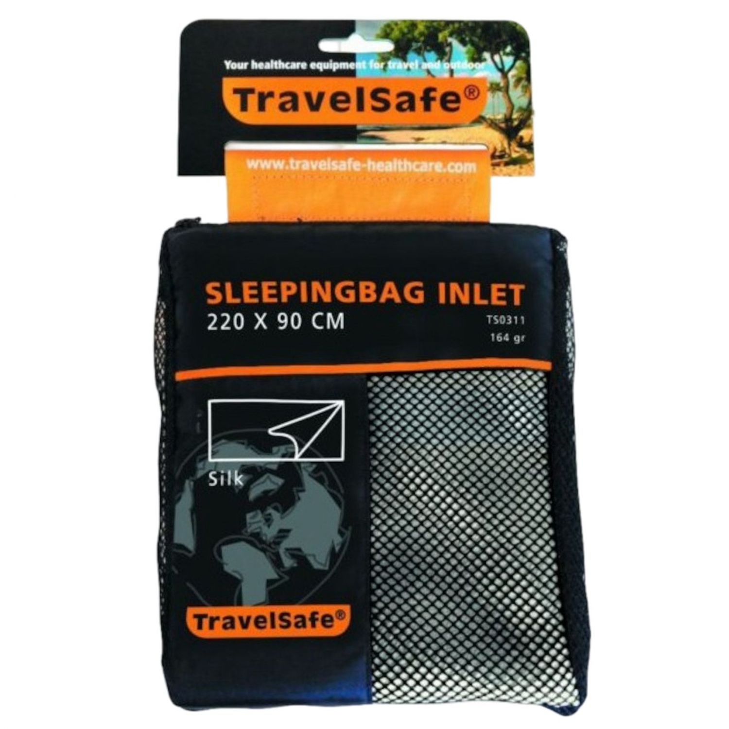 TravelSafe Silkki Makuupussin sisäosa, kirjekuori