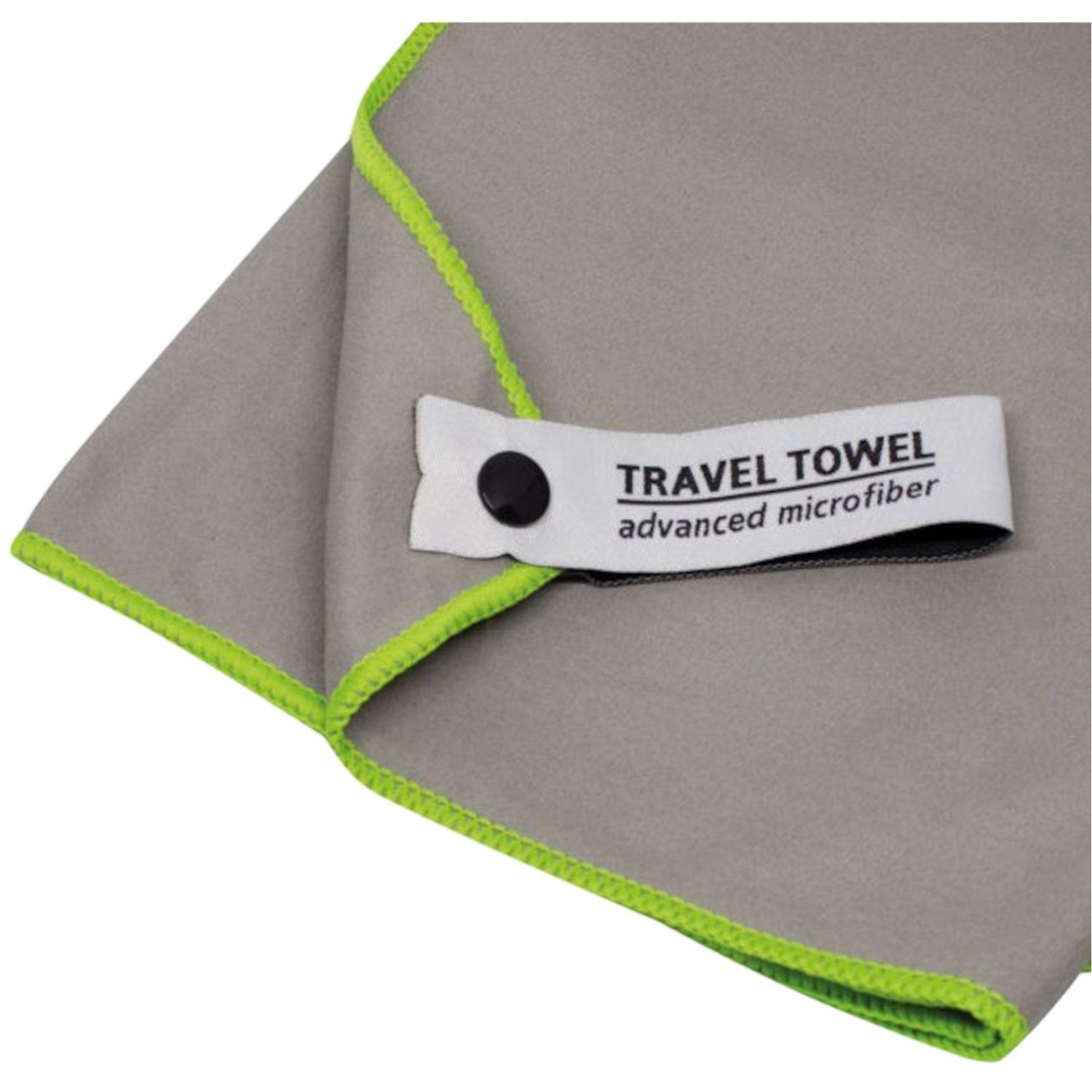 TravelSafe Traveltowel Terry/Mikrokuitu L, harmaa/vihreä