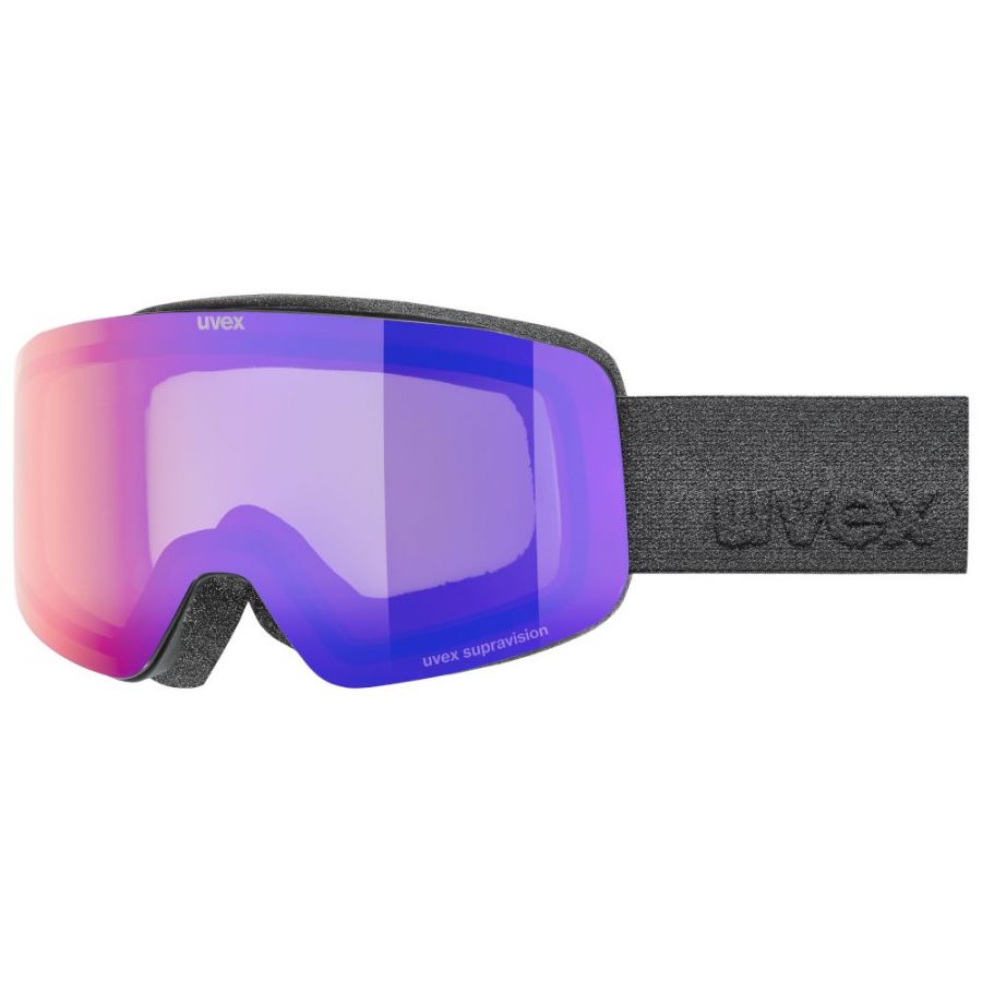 Uvex pwdr FM, laskettelulasit, junior, musta
