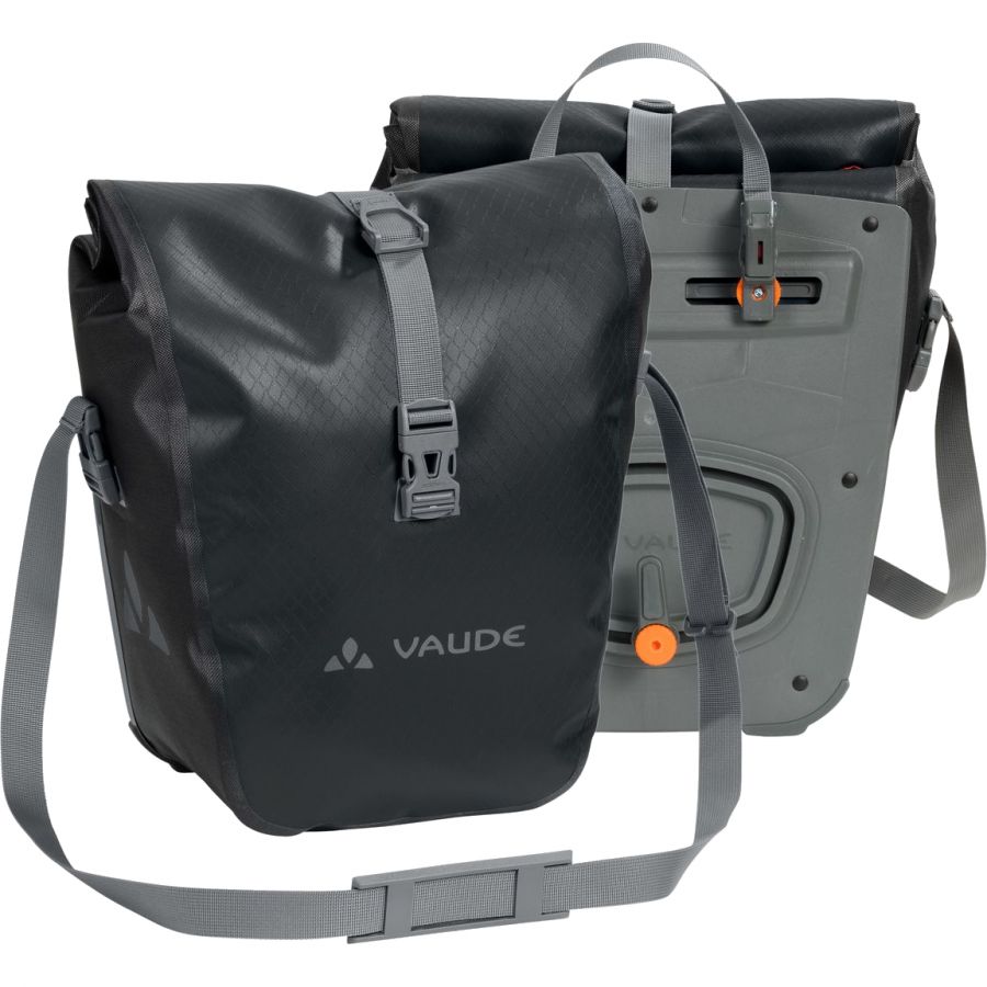 Vaude Aqua Front, vedenpitävä pyörälaukku, musta