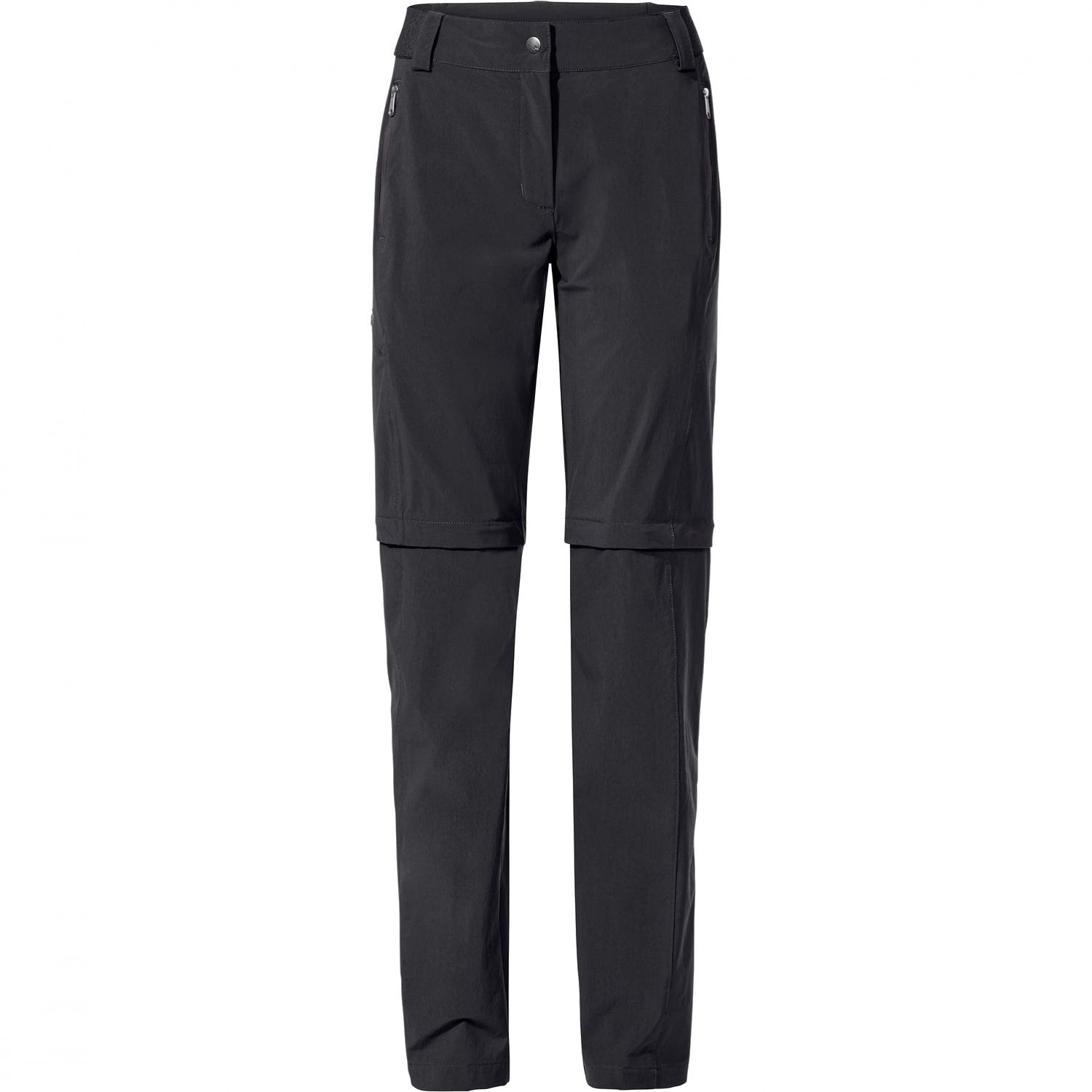 Vaude Women's Farley Stretch ZO T-Zip Pants II, vaellushousut, naiset, musta